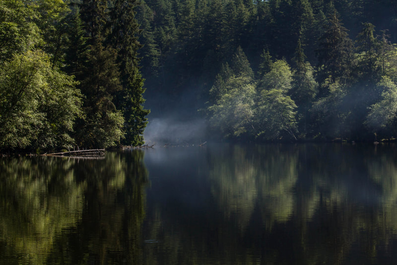 Photograph of Lake Sylvia in Washington state.